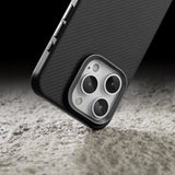 Husa de protectie Edizard Pro MagSafe compatibil cu iPhone 15 Plus, Negru