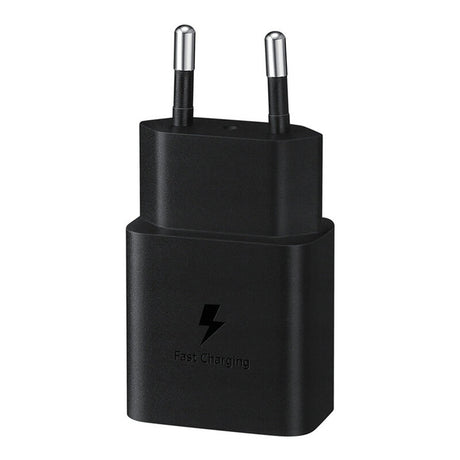 Incarcator Samsung Original (EP-T1510NBEGEU), Type-C Fast Charging 15W, Negru (Blister Packing)