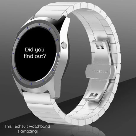 Curea smartwatch Techsuit Watchband QuickFit 20mm (W012) compatibil cu Instinct 2S/2S Solar/Approach S70 42mm/fenix 7S Pro Sapphire Solar, Argintiu