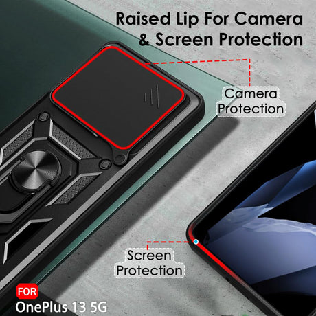 Husa de protectie Techsuit CamShield Series compatibil cu OnePlus 13, Negru