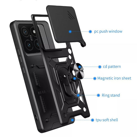 Husa de protectie Techsuit CamShield Series compatibil cu Xiaomi 15, Negru