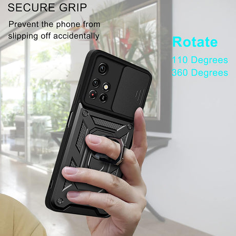 Husa de protectie Techsuit CamShield Series compatibil cu Xiaomi Redmi 10 2021 / Redmi 10 2022, Negru
