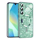 Husa de protectie Techsuit Luxury Glitter MagSafe compatibil cu Samsung Galaxy A16 4G / A16 5G, Verde Deschis