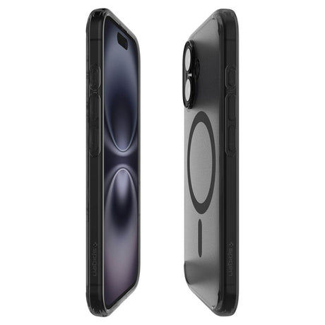 Husa de protectie Spigen Ultra Hybrid T MagSafe (ACS09074) compatibil cu iPhone 16, Frost Black