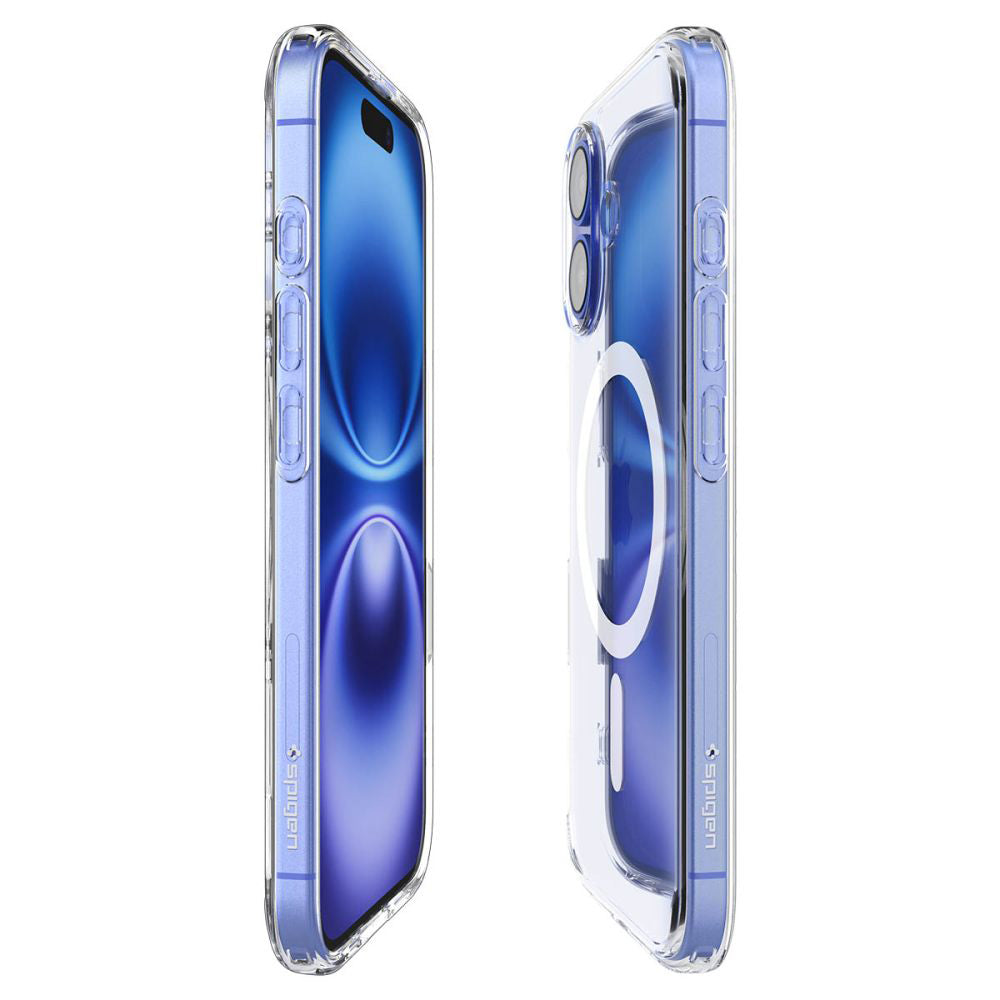 Husa de protectie Spigen Ultra Hybrid T MagSafe (ACS09073) compatibil cu iPhone 16, Alb