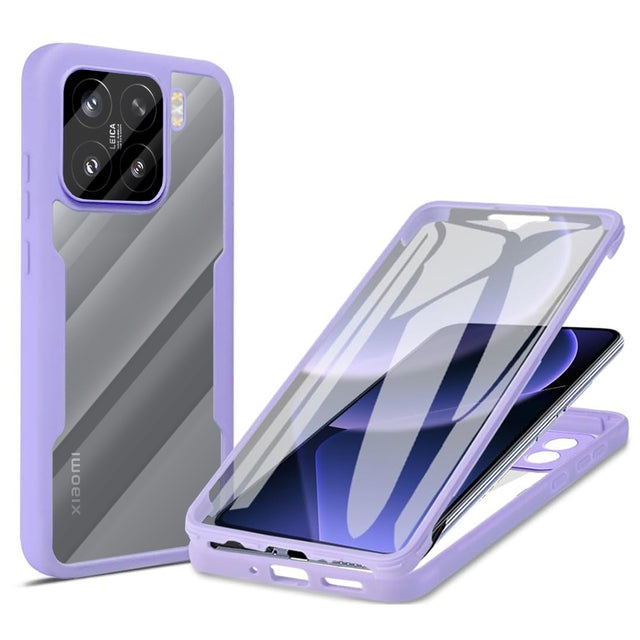 Folie de protectie Techsuit ColorVerse 360 Series + compatibil cu Xiaomi 15, Mov