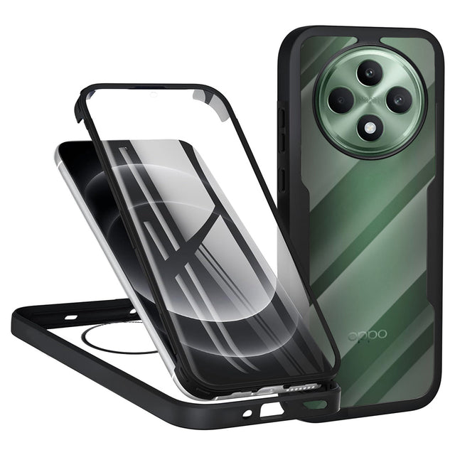Folie de protectie Techsuit ColorVerse 360 Series + compatibil cu Oppo Reno12 F 4G / Reno12 F 5G / Reno12 FS 4G / Reno12 FS 5G, Negru