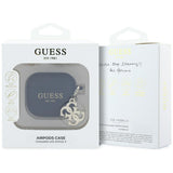 Casti Guess Silicone W/4G Charm (GUA4LECG4K), Apple AirPods 4, Negru