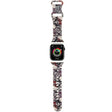 Curea smartwatch Hello Kitty Strap Silicone Tags Graffiti (HKAWMSDGPTE) compatibil cu Apple Watch 1/2/3/4/5/6/7/8/9/10/SE/SE 2 (38/40/41/42mm), Bej