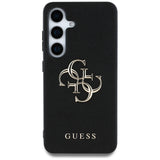 Husa de protectie Guess Hardcase 4G Grained Big and Classic Logo (GUHCS25SPGT4MBK) compatibil cu Samsung Galaxy S25, Negru