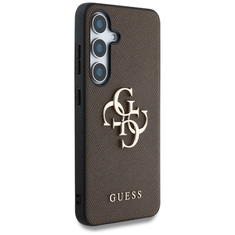 Husa de protectie Guess Hardcase 4G Grained Big and Classic Logo (GUHCS25MPGT4MBW) compatibil cu Samsung Galaxy S25 Plus, Maro