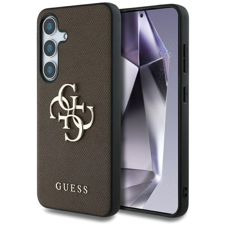 Husa de protectie Guess Hardcase 4G Grained Big and Classic Logo (GUHCS25MPGT4MBW) compatibil cu Samsung Galaxy S25 Plus, Maro
