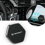 Suport Techsuit Phone Tiny Series (HOLD210-C), Dashboard Magnetic Grip, Multipurpose Use, Hexagonal, 2 Metal Plates, Negru