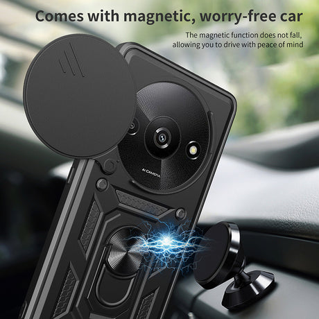 Husa de protectie Techsuit CamShield Series compatibil cu Xiaomi Redmi A3 / Redmi A3x, Negru