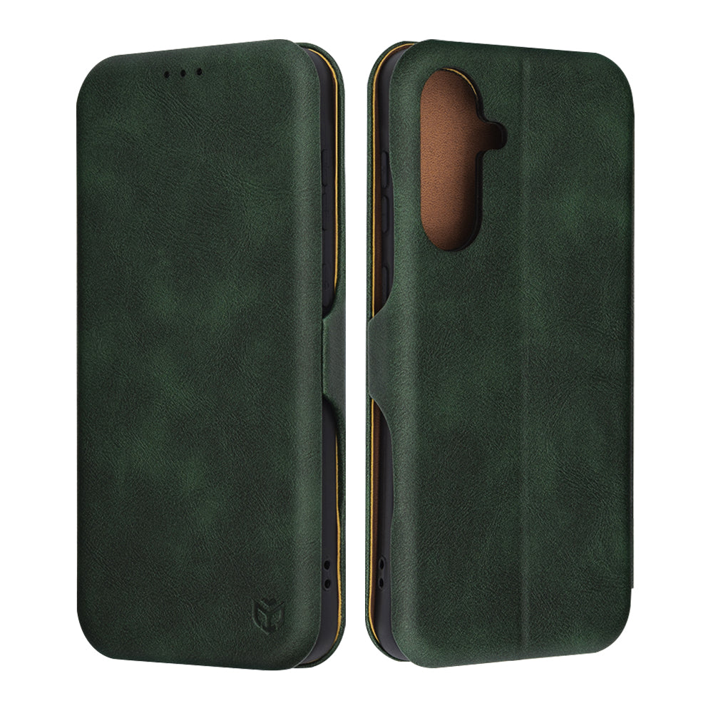 Husa de protectie Techsuit Safe Wallet Plus compatibil cu Samsung Galaxy A56 5G, Verde