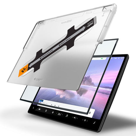 Folie de protectie Spigen Glas.tR EZ-FIT (AGL04688) compatibil cu Tesla Model X 2022 / Model S 2021, Negru