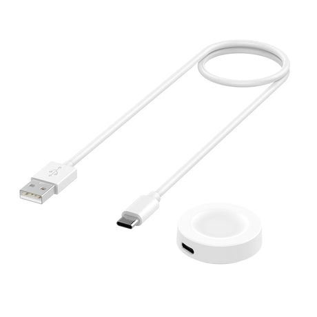 Incarcator Techsuit SmartWatch Wireless Charging Cable (THC2), for Huawei Watch GT5 Pro/GT5 /4/4 Pro/Ultimate/GT3 SE/Buds, Alb
