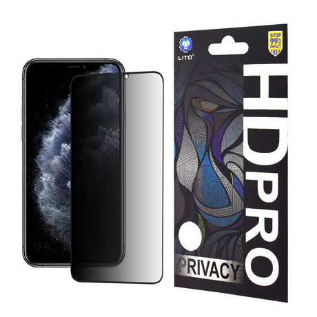 Folie de protectie Lito HD Pro Privacy compatibil cu iPhone XS Max / iPhone 11 Pro Max, Negru