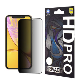 Folie de protectie Lito HD Pro Privacy compatibil cu iPhone XR / iPhone 11, Negru