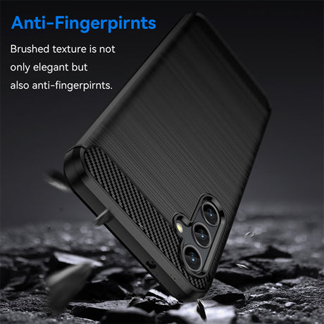 Husa de protectie Techsuit Carbon Silicone compatibil cu Samsung Galaxy A14 4G / A14 5G, Negru
