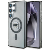 Husa de protectie Karl Lagerfeld IML MagSafe (KLHMS25LHLSKIK) compatibil cu Samsung Galaxy S25 Ultra, Karl`s Head