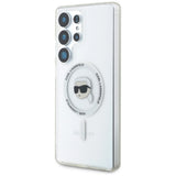 Husă Karl Lagerfeld IML MagSafe albă pentru Samsung Galaxy S25 Ultra