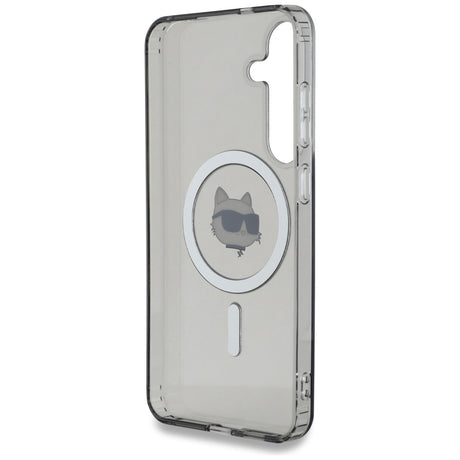 Husa de protectie Karl Lagerfeld IML MagSafe (KLHMS25SHLSCHK) compatibil cu Samsung Galaxy S25, Choupette`s Head
