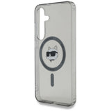 Husa de protectie Karl Lagerfeld IML MagSafe (KLHMS25SHLSCHK) compatibil cu Samsung Galaxy S25, Choupette`s Head