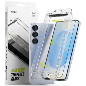 Folie de protectie Ringke Easy Slide Tempered Glass (set de 2) compatibil cu Samsung Galaxy S25, Transparent