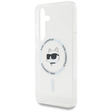 Husă Karl Lagerfeld IML MagSafe pentru Galaxy S25, albă