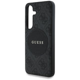 Husa de protectie Guess 4G Circle Classic Logo MagSafe (GUHMS25MP4PGRSGK) compatibil cu Samsung Galaxy S25 Plus, Negru