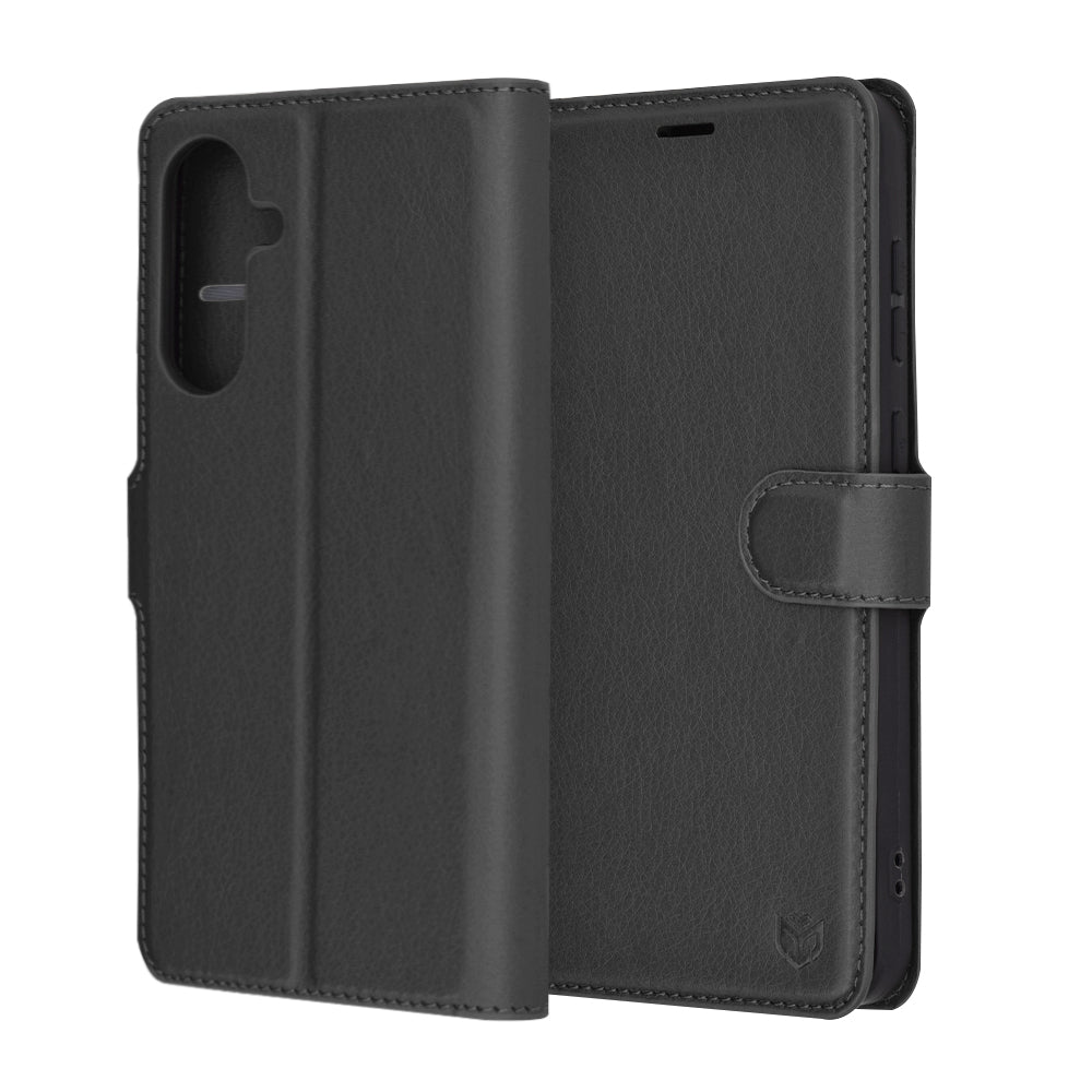 Husa de protectie Techsuit Leather Folio compatibil cu Samsung Galaxy A56 5G, Negru
