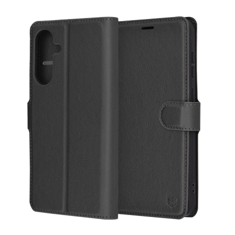 Husa de protectie Techsuit Leather Folio compatibil cu Samsung Galaxy A56 5G, Negru
