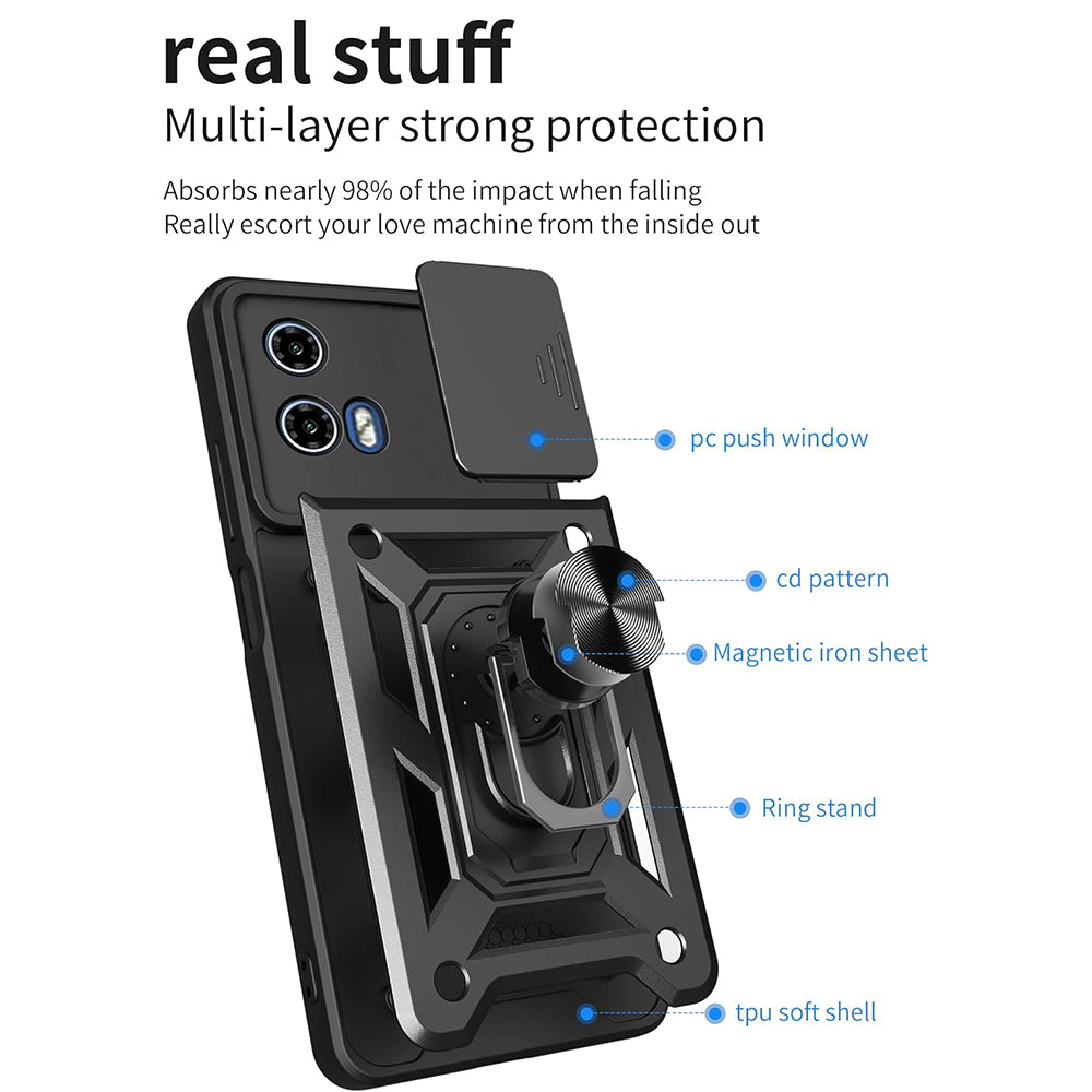 Husa de protectie Techsuit CamShield Series compatibil cu Motorola Moto G71 5G, Negru