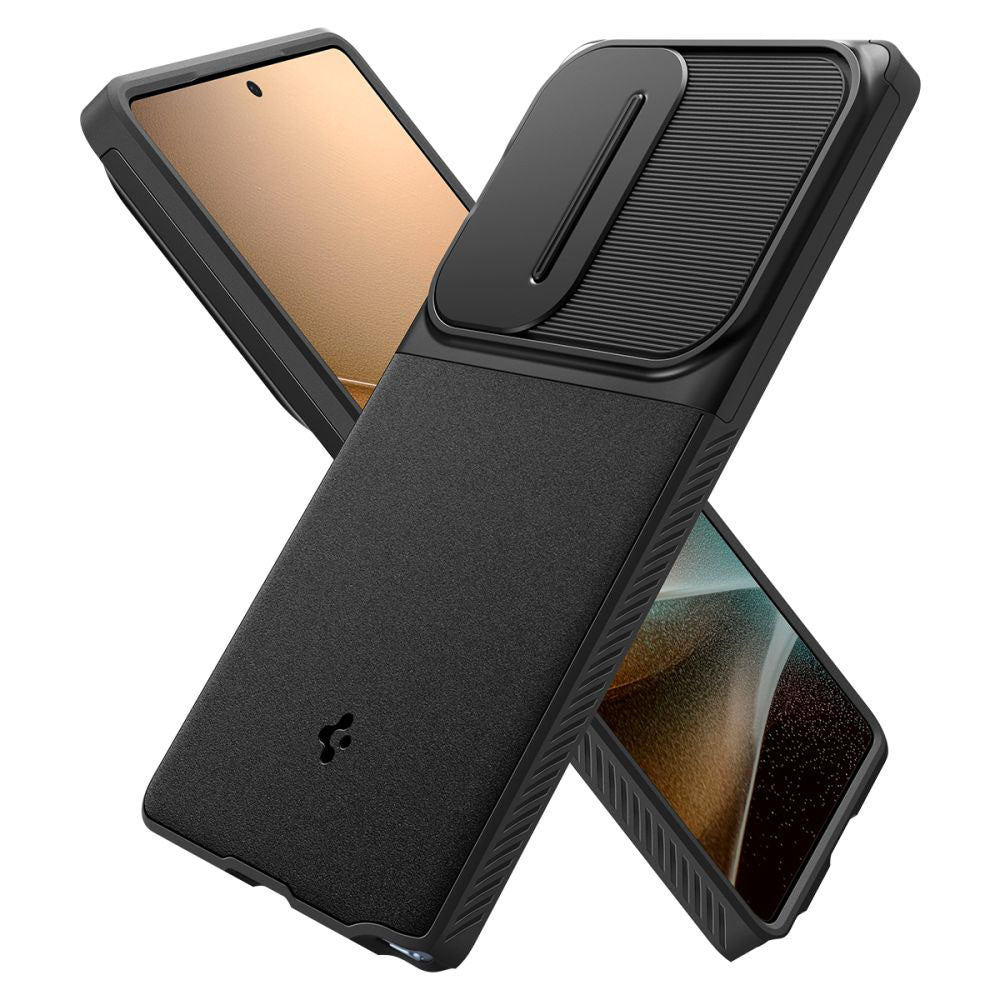 Husa de protectie Spigen Optik Armor (ACS08969) compatibil cu Samsung Galaxy S25 Ultra, Negru