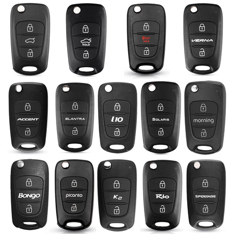 Husa pentru cheie Hyundai Elantra/Kia Picanto - Techsuit Car Key Case (2003.04) - Black
