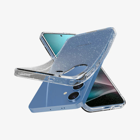 Husa de protectie Spigen Liquid Crystal Glitter (ACS08997) compatibil cu Samsung Galaxy S25, Crystal Quartz