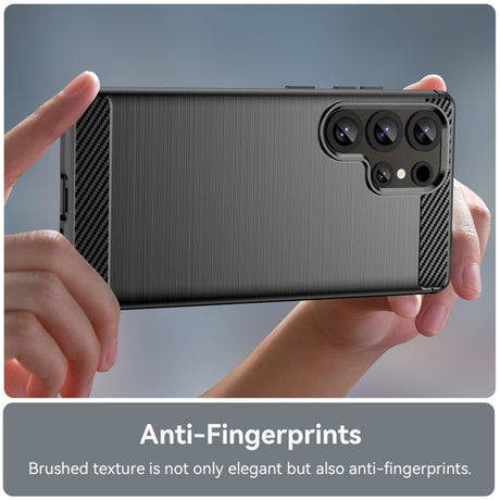 Husa de protectie Techsuit Carbon Silicone compatibil cu Samsung Galaxy S25 Ultra, Albastru