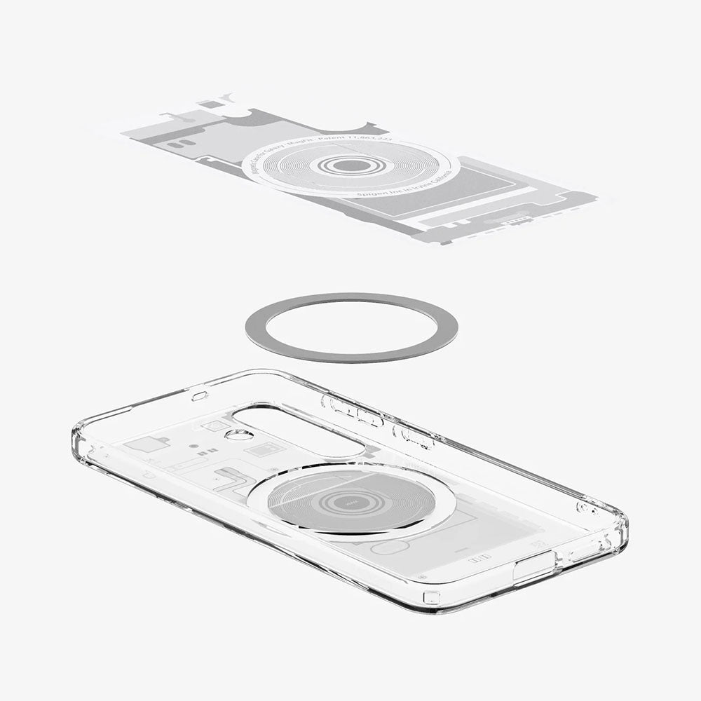 Husa de protectie Spigen Ultra Hybrid Zero One MagSafe (ACS09004) compatibil cu Samsung Galaxy S25, Alb