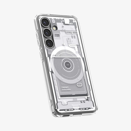 Husa de protectie Spigen Ultra Hybrid Zero One MagSafe (ACS09004) compatibil cu Samsung Galaxy S25, Alb