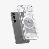 Husa de protectie Spigen Ultra Hybrid Zero One MagSafe (ACS09004) compatibil cu Samsung Galaxy S25, Alb