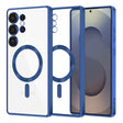 Husa de protectie Techsuit Luxury Crystal MagSafe compatibil cu Samsung Galaxy S25 Ultra, Albastru Inchis