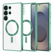 Husa de protectie Techsuit Luxury Crystal MagSafe compatibil cu Samsung Galaxy S25 Ultra, Verde Deschis