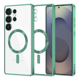 Husa de protectie Techsuit Luxury Crystal MagSafe compatibil cu Samsung Galaxy S25 Ultra, Verde Deschis
