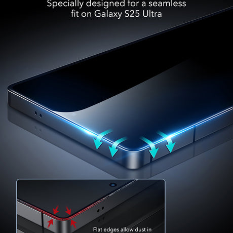 Folie de protectie ESR Tempered Glass compatibil cu Samsung Galaxy S25 Ultra, Privacy