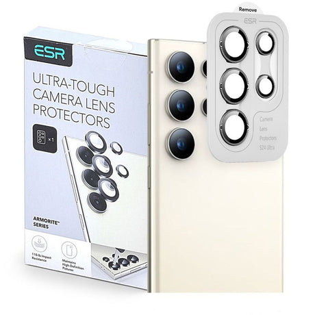 Folie de protectie ESR Armorite Camera Lens Protectors compatibil cu Samsung Galaxy S25 Ultra, Negru