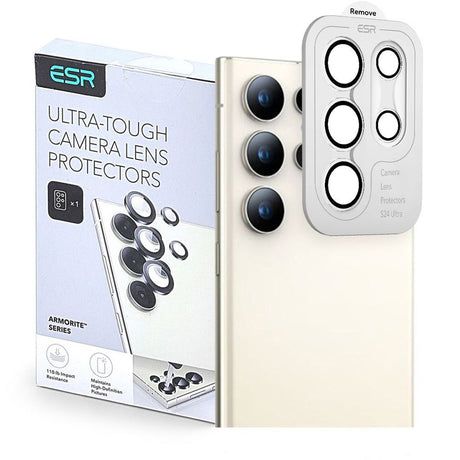 Folie de protectie ESR Armorite Camera Lens Protectors compatibil cu Samsung Galaxy S25 Ultra, Transparent