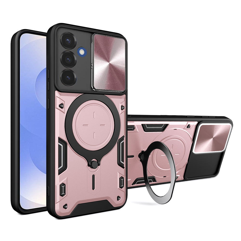 Husa de protectie Techsuit CamGuard Pro compatibil cu Samsung Galaxy S25, Roz Auriu