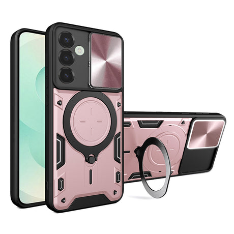 Husa de protectie Techsuit CamGuard Pro compatibil cu Samsung Galaxy S25 Plus, Roz Auriu