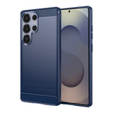 Husa de protectie Techsuit Carbon Silicone compatibil cu Samsung Galaxy S25 Ultra, Albastru
